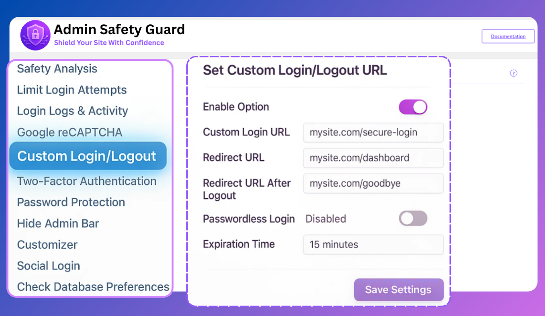 Custom Login Logout URL - Guide Users Where You Want Them