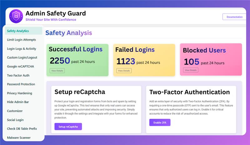 Dashboard Oversight – Stay in Control of Site Access