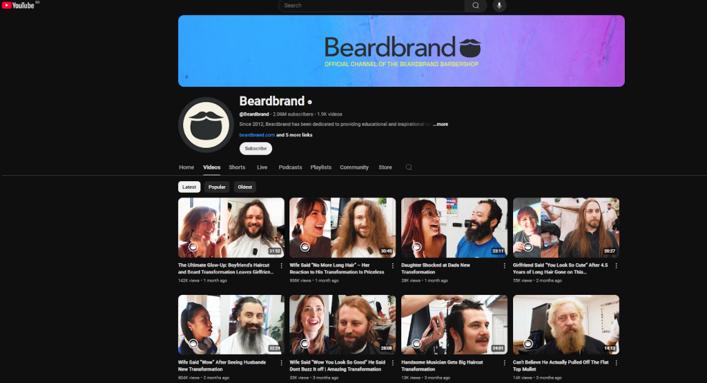 Beardbrand eCommerce content marketing strategy