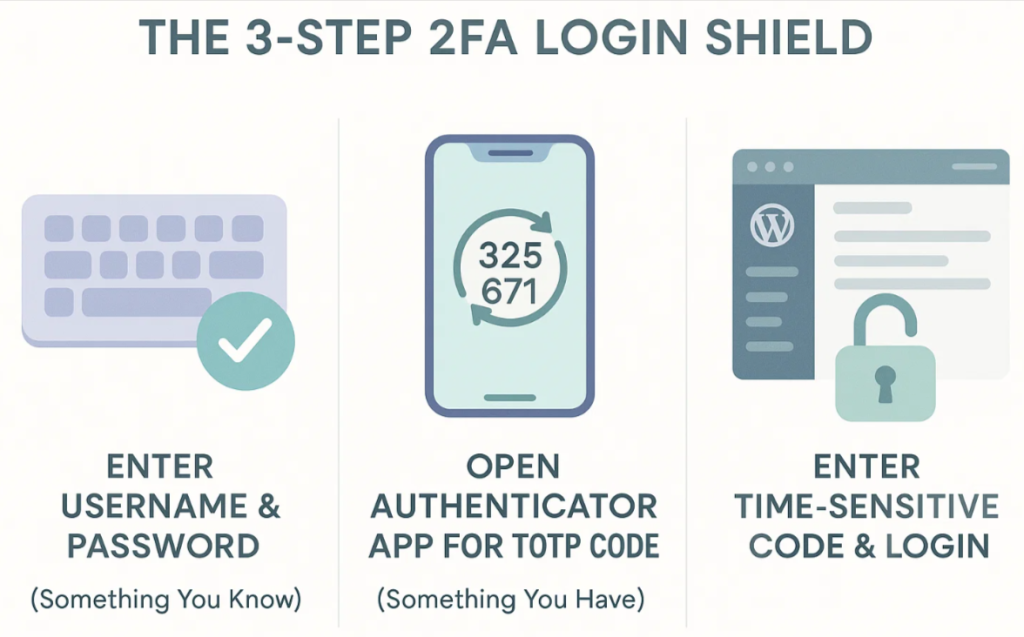 Decoding the 3-step 2FA Login Shield 
